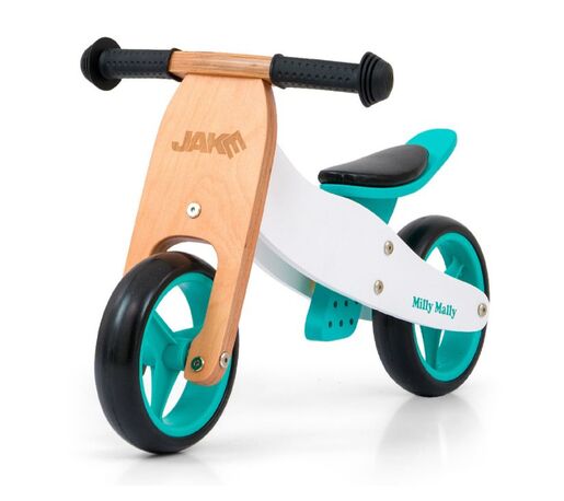 Milly Mally tricikl Jake 2u1, drvo/tirkizni