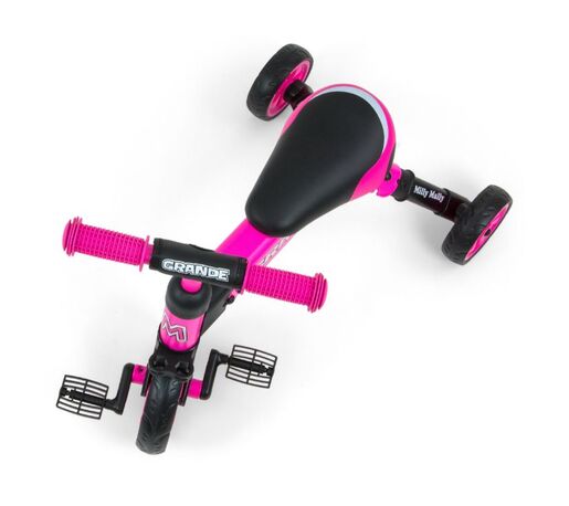 Milly Mally tricikl 2u1 Grande, rozi