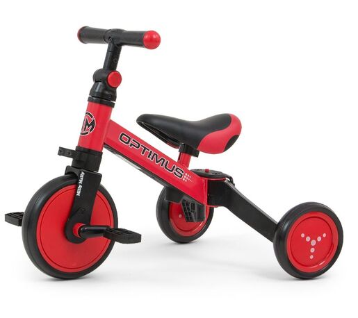 Milly Mally tricikl 3u1 Optimus, crveni