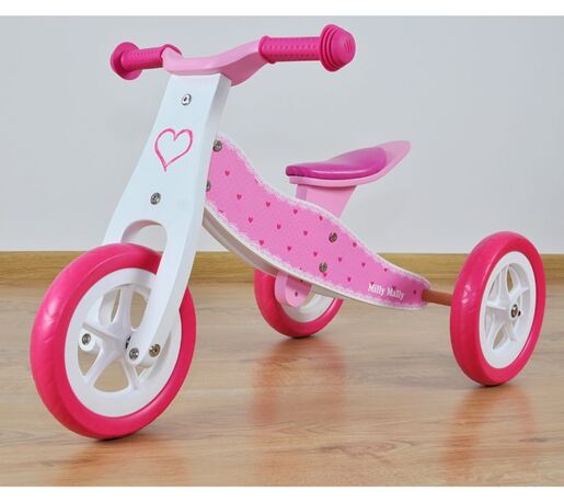 Milly Mally 2u1 tricikl bez pedala, srca