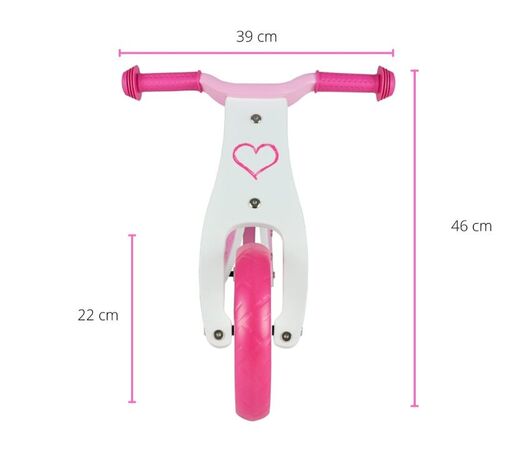 Milly Mally 2u1 tricikl bez pedala, srca