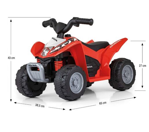Quad na bateriju Honda ATV, crveni