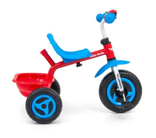 Milly Mally tricikl guralica Turbo Cool, crveno/plavi