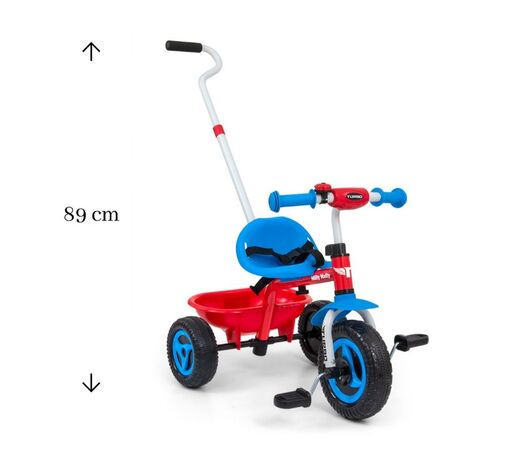 Milly Mally tricikl guralica Turbo Cool, crveno/plavi
