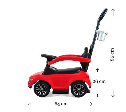 Milly Mally auto-guralica Volkswagen T-Roc, crvena