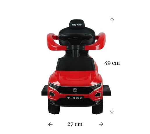 Milly Mally auto-guralica Volkswagen T-Roc, crvena