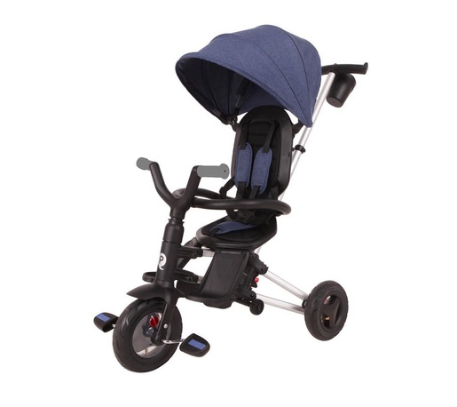 Dječji tricikl Qplay Nova, gume na pumpanje, plavi