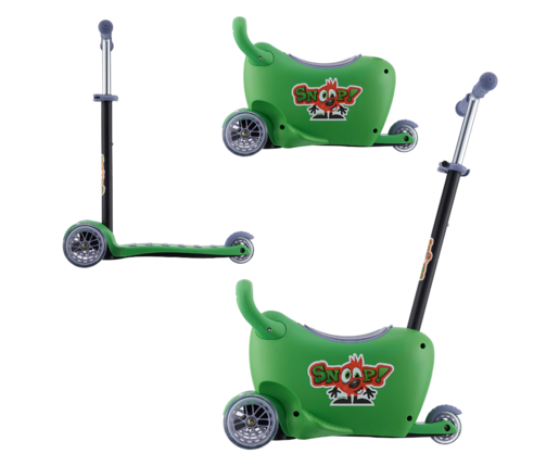 Dječji romobil 3u1 Snoop, zeleni