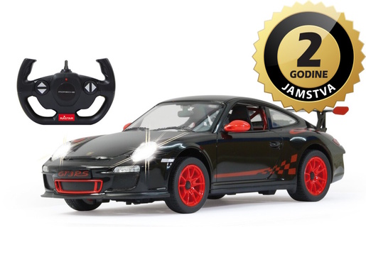 Jamara auto na daljinsko upravljanje Delux Porsche GT3 RS, 1:14, crni