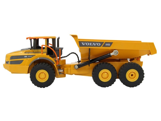 Jamara kamion na daljinsko upravljanje, kiper Volvo A40G, 1:20, žuti