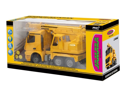 Jamara kamion na daljinsko upravljanje kran Mercedes-Benz Arocs, 1:20, žuti