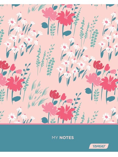 Bilježnica, Target Botanical, A4, kvadratići, meki uvez