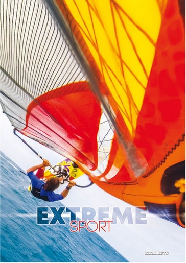 Bilježnica, Hard top Extreme sport, A4 kvadratići, meki uvez