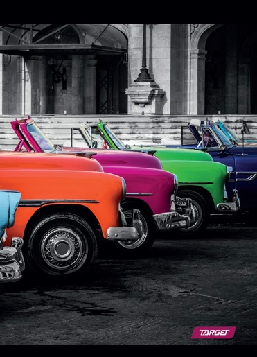 Bilježnica,  B.M Target Color Collection, A4, linije, meki uvez