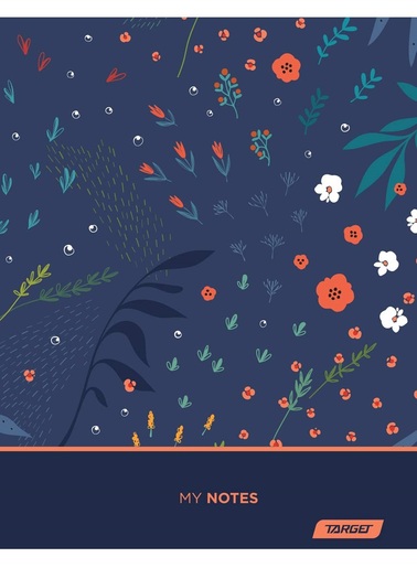 Bilježnica, Target Botanical, A4, kvadratići, meki uvez
