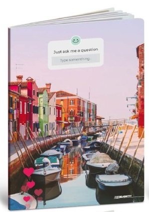 Bilježnica, Socialscape, A4 kvadratići, meki uvez