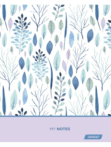Bilježnica, Target Botanical, A4, kvadratići, meki uvez
