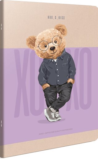 Bilježnica, Xoxo, A4 linije, meki uvez