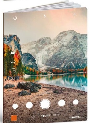 Bilježnica, Socialscape, A4 linije, meki uvez