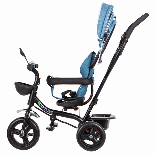 EcoToys tricikl 2u1, tirkizni