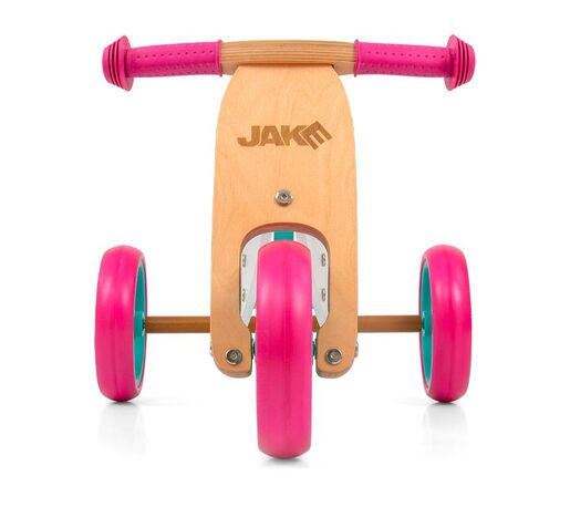 Milly Mally Dječji bicikl bez pedala 2u1 Jake Classic, rozi