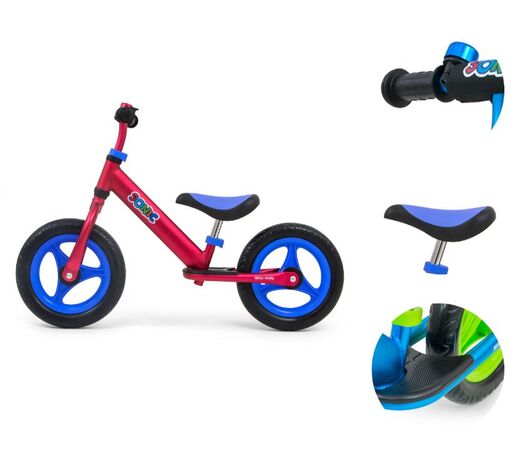 Milly Mally bicikl bez pedala Sonic, crveni