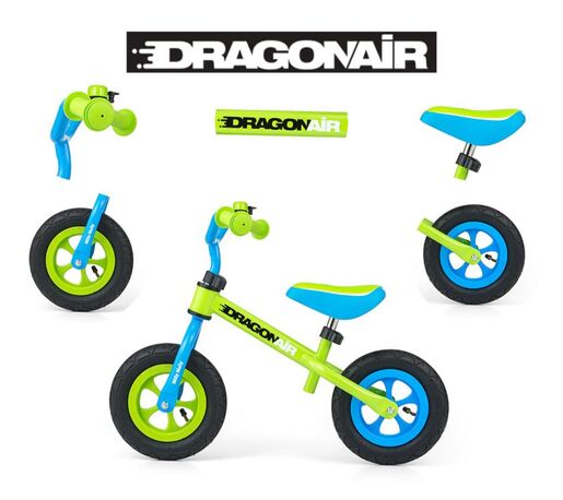 Milly Mally bicikl guralica Dragon Air, zeleni