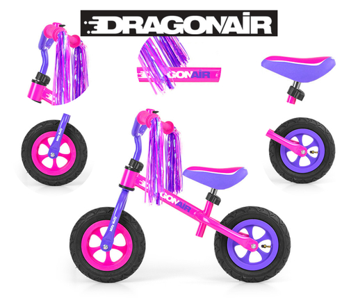 Milly Mally dječji bicikl bez pedala Dragon Air, rozi