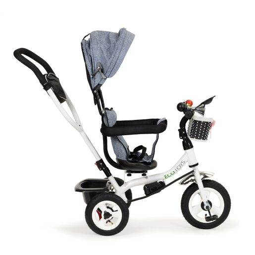 Dječji tricikl 360° EcoToys, tamno sivi
