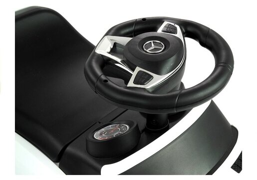 Dječja guralica Mercedes bijela s drškom