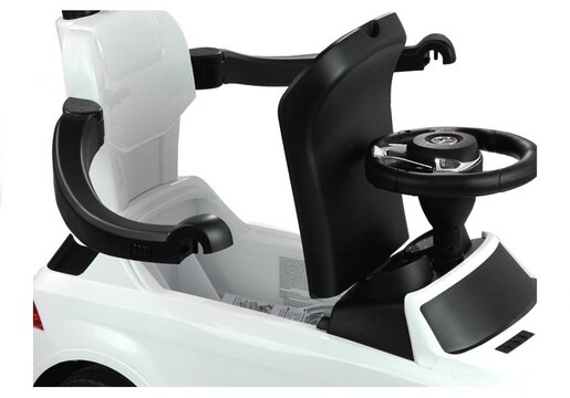 Dječja guralica Mercedes bijela s drškom