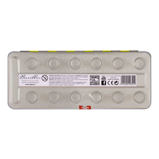 Vodene bojice, Jolly, s metalnom kutijom, 12 kom