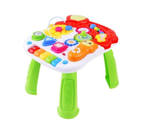 Edukativna interaktivna guralica, stolić 3u1, plava