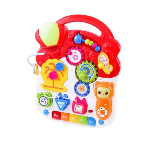 Edukativna interaktivna guralica, stolić 3u1, plava