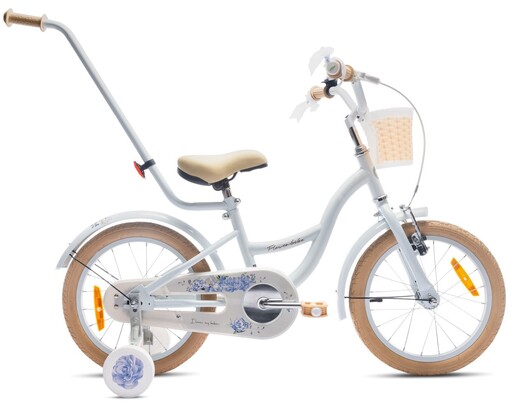 Dječji bicikl guralica Flower 16", bijeli