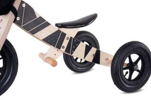 Dječji tricikl 2u1 Twist Plus Samoa, crni