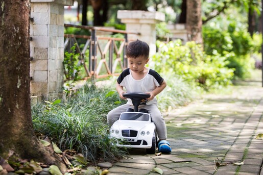 Dječji Bentley Continental GT Speed guralica, bijeli