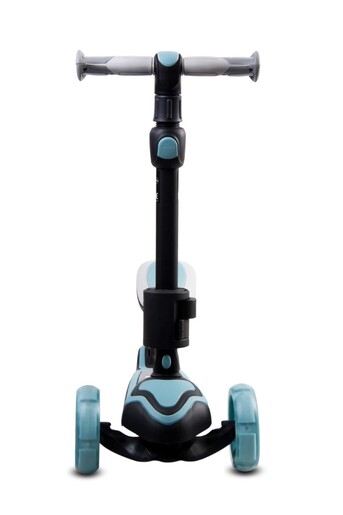 Dječji romobil 3u1 Flash sa sjedalom, crno - plavi