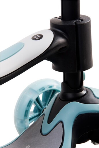 Dječji romobil 3u1 Flash sa sjedalom, crno - plavi