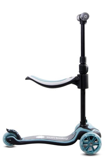 Dječji romobil 3u1 Flash sa sjedalom, crno - plavi