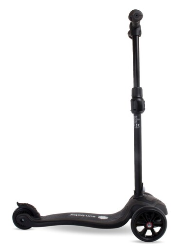 Dječji romobil na 3 kotača sa sjedalom, crni