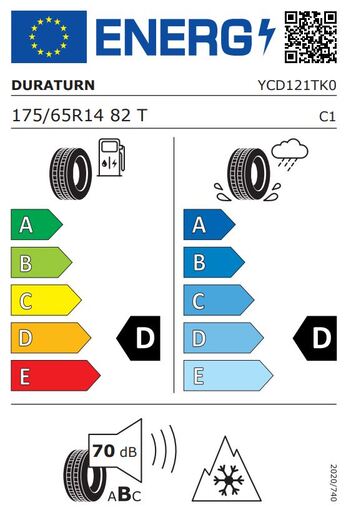 Duraturn 175/65R14 82T SL MOZZO WINTER, Pot: D, Pri: D, Buka: 70 dB