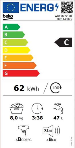 Beko perilica rublja WUE 8722 XD