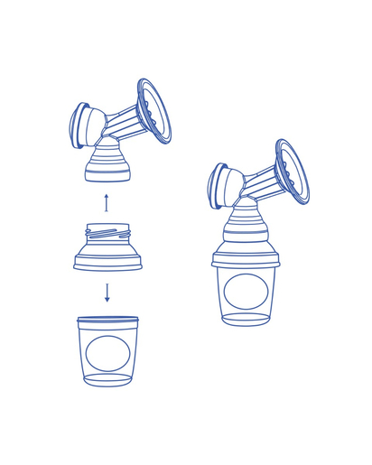 Kikka Boo posude za čuvanje majčinog mlijeka s adapterom Mint