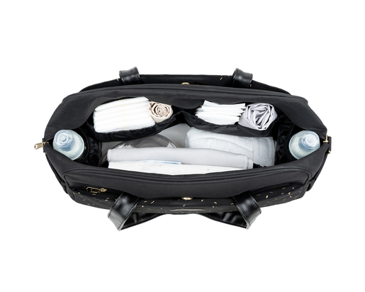 Kikka Boo torba za mame Chelsea Confetti, crna