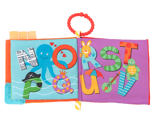 Kikka Boo edukativna platnena knjiga sa grickalicom ABC