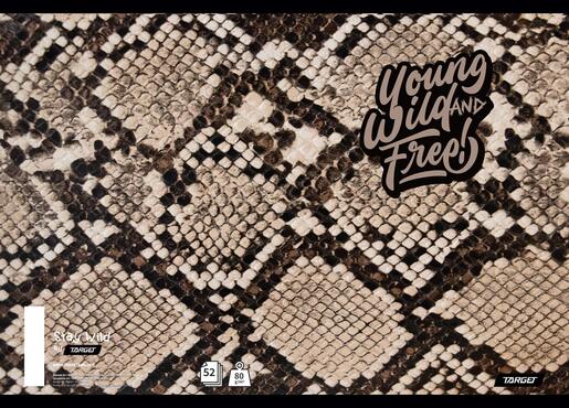 Bilježnica Target Stay Wild, A4 linije, 70 listova, spiralni uvez