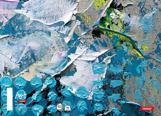 Bilježnica Target Art, A4 linije, 70 listova, spiralni uvez