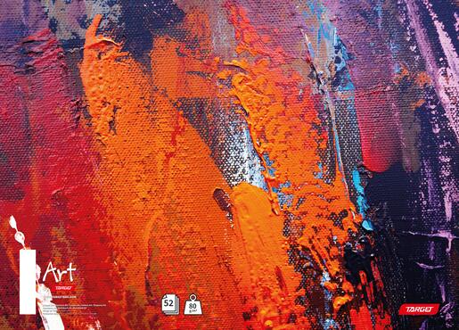 Bilježnica Target Art, A4 linije, 70 listova, spiralni uvez