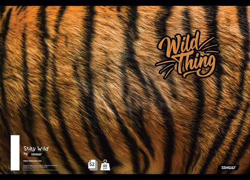 Bilježnica Target Stay Wild, A4 linije, 70 listova, spiralni uvez